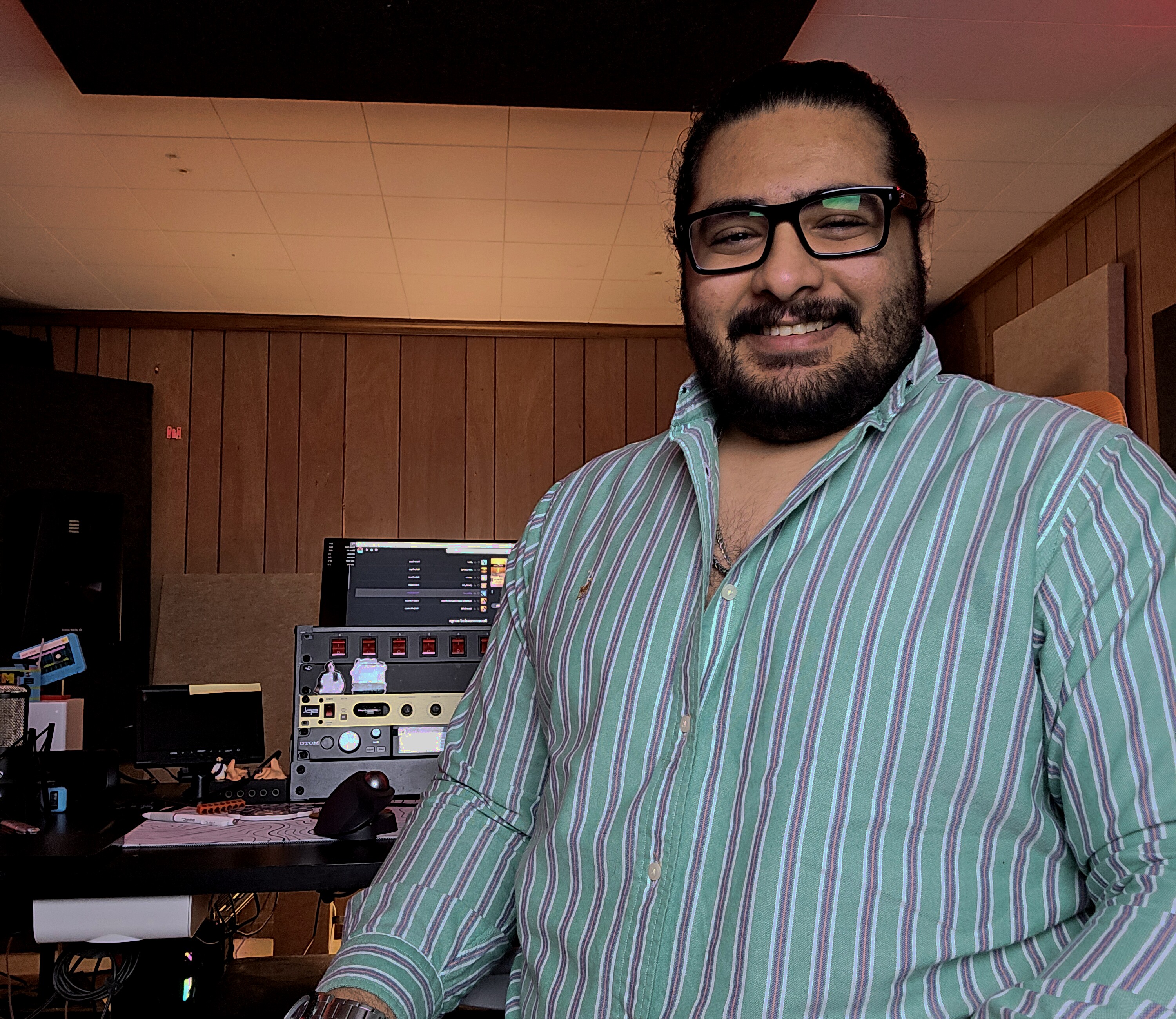 Nader Boctor in the studio
